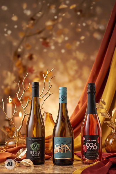 Weinflasche, Rotwein, Look 3 bottles, Dekoration, Flasche/Weinflasche