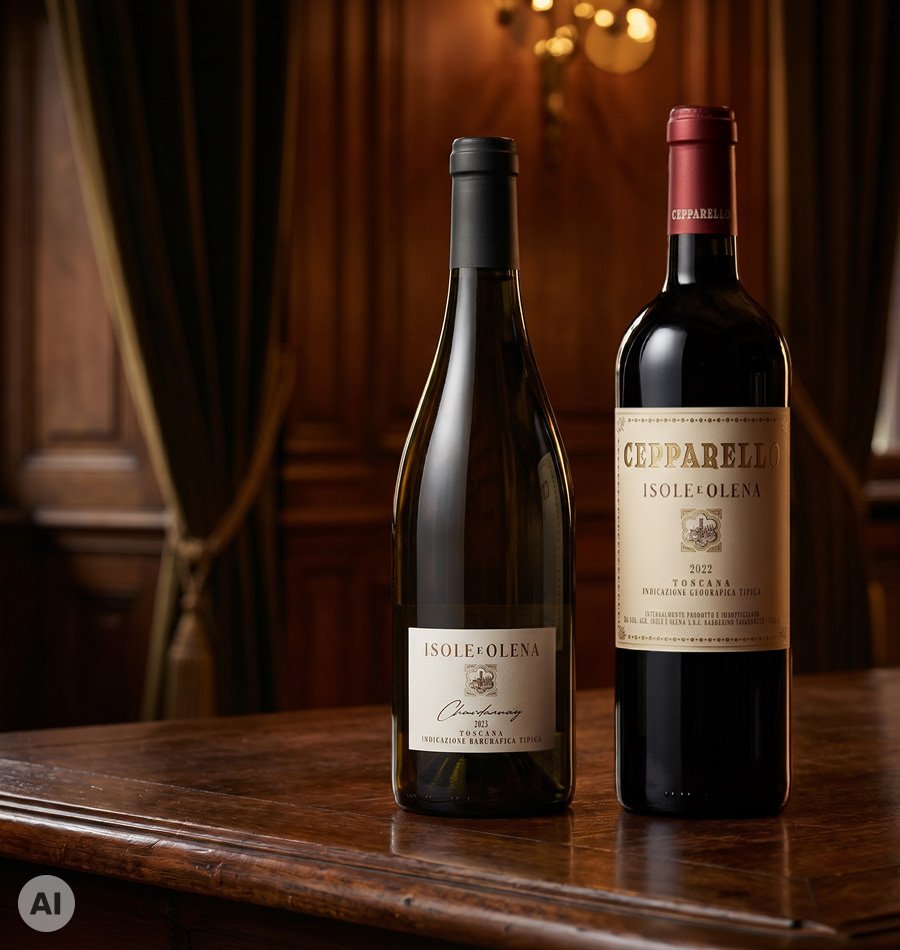 Wein, Rotwein, Flasche, Toscana, Isoleeolena