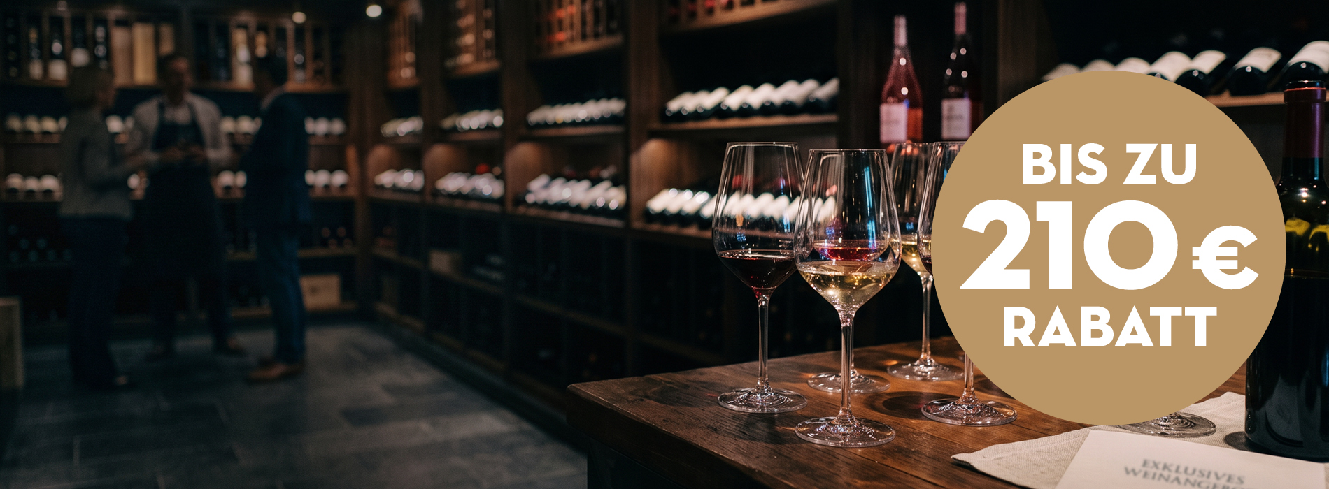 Weinflaschen, Weingläser, Rotwein, Weißwein, Weinhandlung