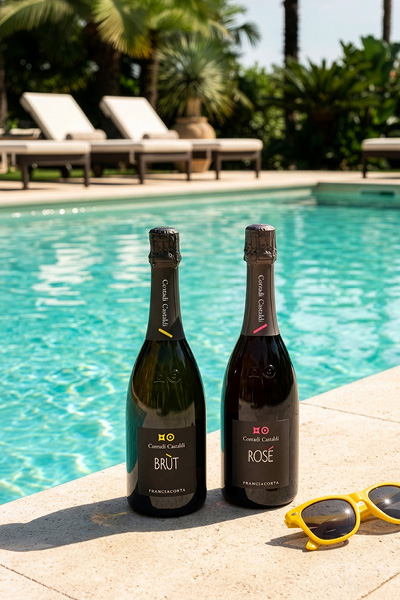 Sektflug, Champagner, Brut, Rosé, Flasche