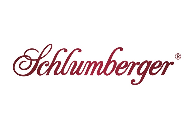 logo, Schlumberger, brand logo, red text, script font