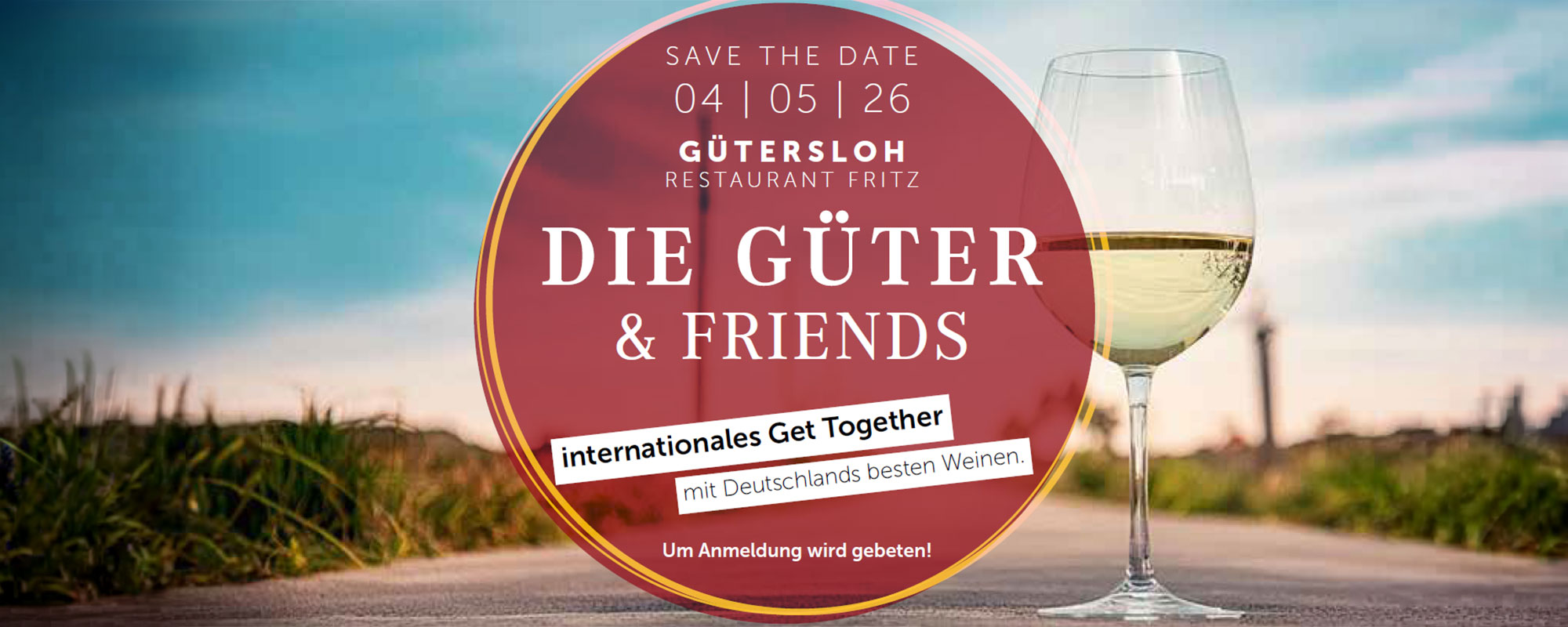 weinglas, wein, glas, runde plakette, get-together