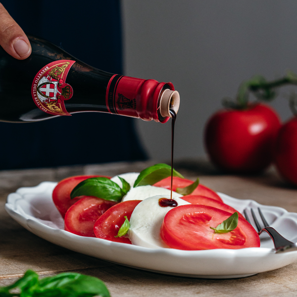 Balsamico, Olivenöl?, Essig, Tomate, Mozzarella
